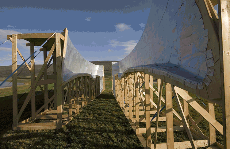 Olafur Thordarson Floating sculpture: Eilífðardraumurinn, Fljótsdalur, Iceland 2006-08