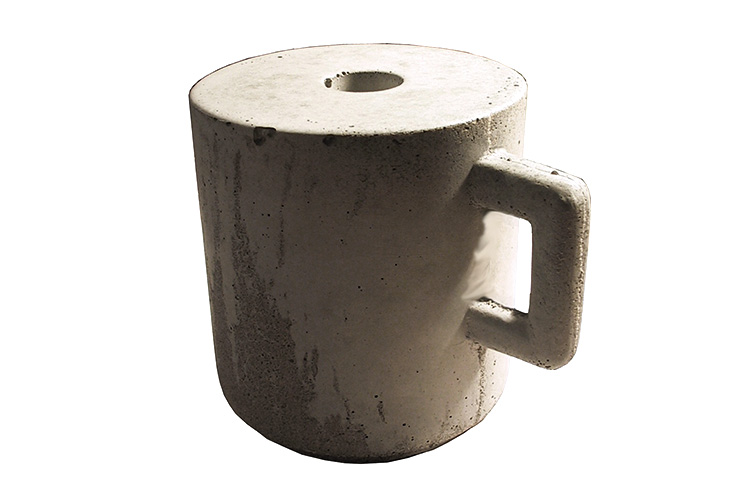 Olafur Thordarson, Icelandic, born 1963, Kaffibolli Nýfrjálshyggjunnar 2004, Steypa/Concrete, 17x14x12,7cm